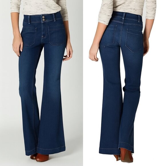 Anthropologie Holding Horses Flare Jeans Bell Bottom 70s Vibe High Waist size 29 - Picture 13 of 13